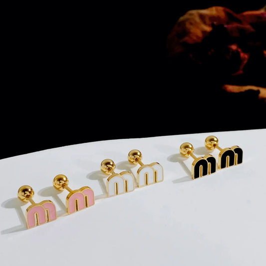 Earrings M Letters